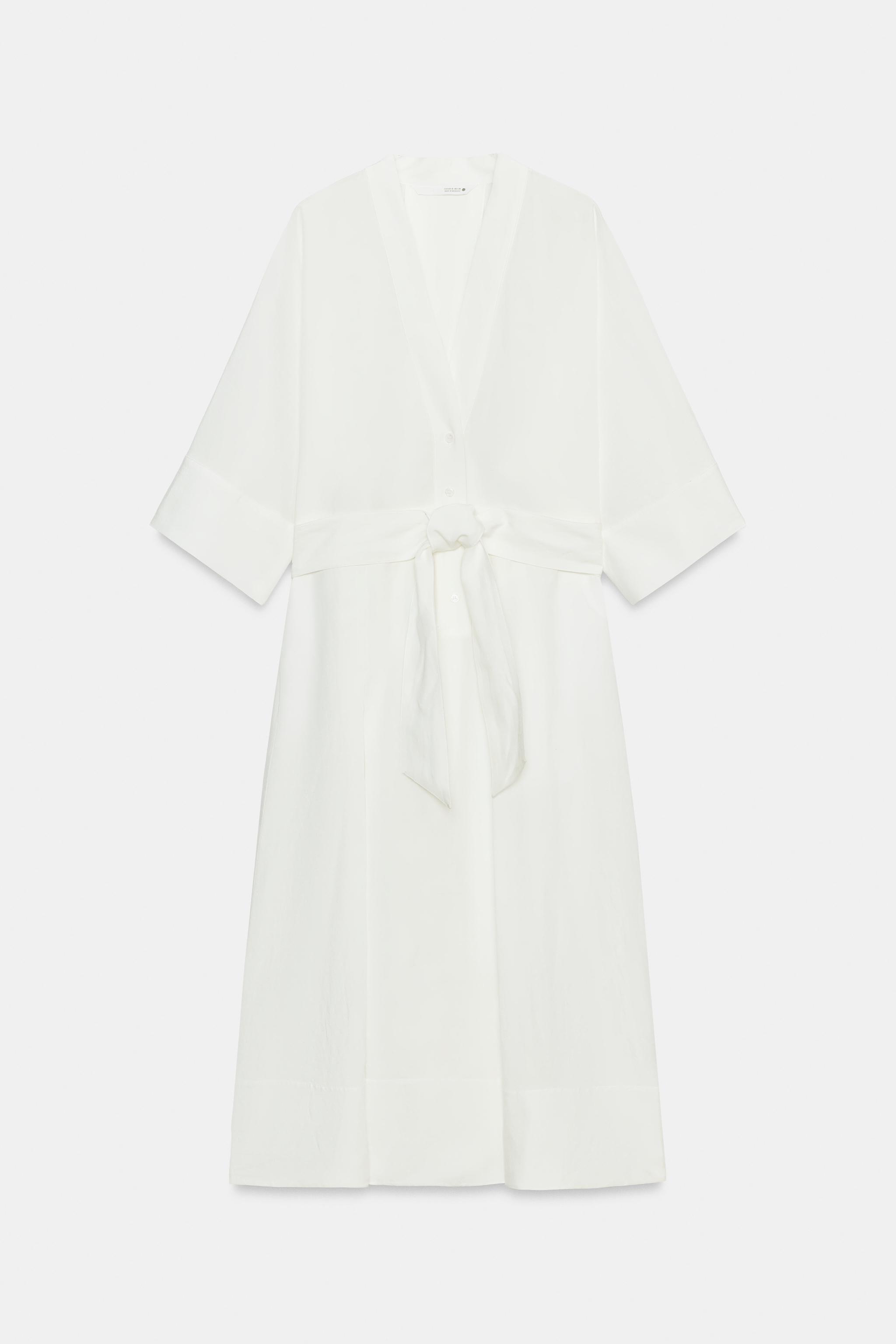 ZW COLLECTION BELTED MIDI DRESS